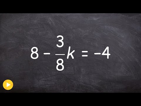 Learning to solve a two step equation with one fraction