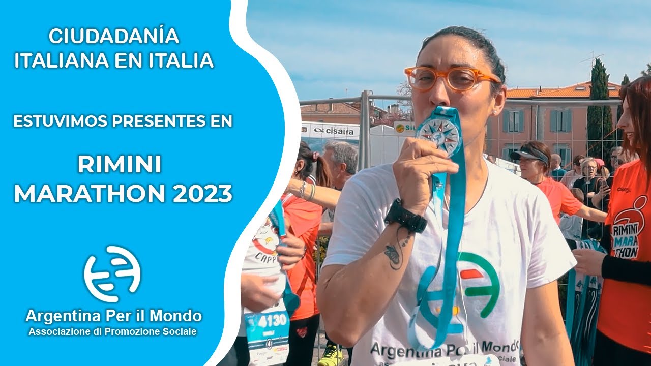 Presentes en la RIMINI MARATHON 2023 | CIUDADANÍA ITALIANA 🇮🇹 | Argentina Per il Mondo