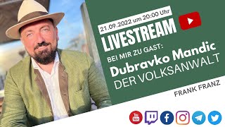 Livestream - Bei mir zu Gast: Volksanwalt Dubravko Mandic