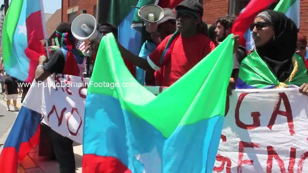 Camp David G8 Summit 2012 "No More Genocide" Ethiopian Protests Thurmont Maryland