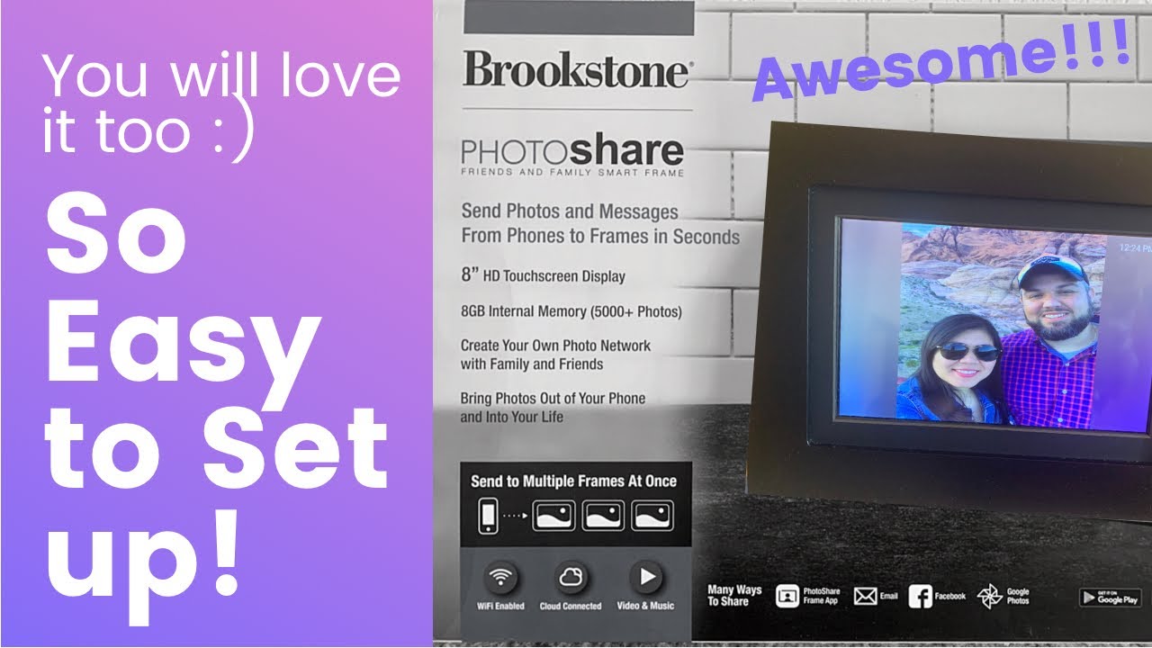 Brookstone PhotoShare Digital Frame