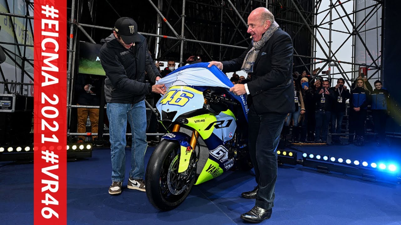 EICMA 2021 Valentino Rossi One More LAP + Yamaha R1 GYTR VR46 ...