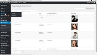 Creating Testimonial posts and using salon-Testimonial slider.