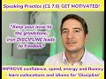 Speaking Practice | C1 7.0 | IMPROVE confidence, speed and fluency | GET MOTIVATED using DISCIPLINE