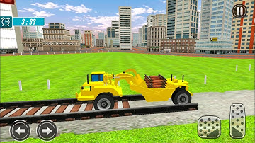 City Train Track Construction Simulator - Loader Truck Drive - Android Gameplay