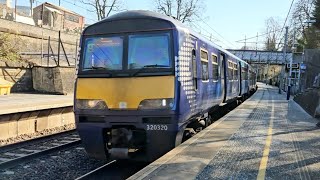 Scotrail Class 320+318 departing Cambuslang