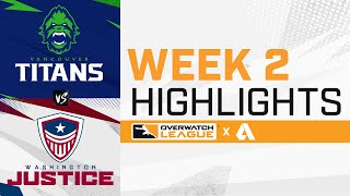 Vancouver Titans VS Washington Justice - Overwatch League 2021 Highlights | Week 2 Day 3