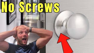 Remove a Door Handle that Doesn't Have Screws Showing