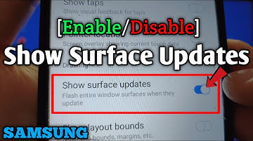 How to enable or disable show surface updates on Samsung Galaxy A02 | Developer Options | Drawing