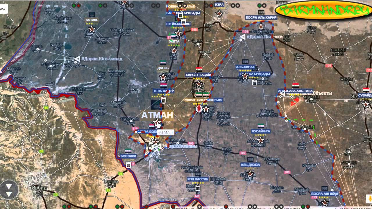 Обзор карты сирии сегодня