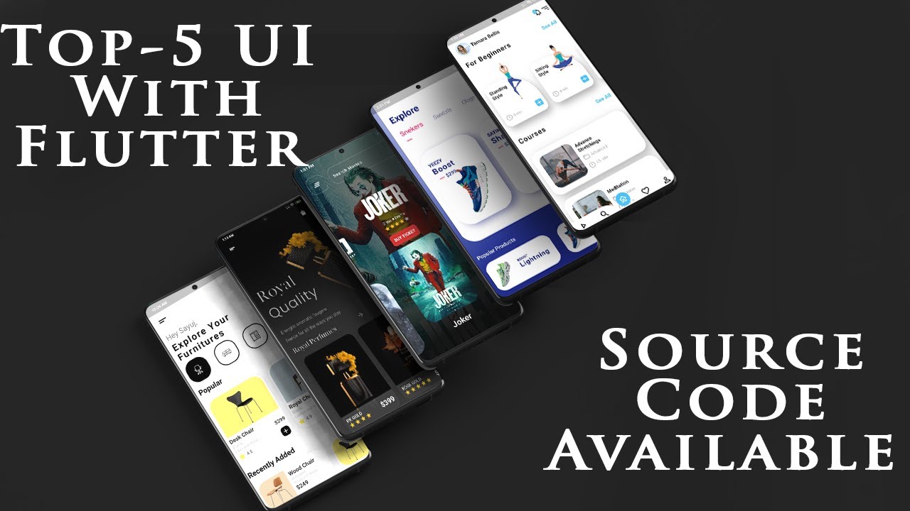 Top 5 App UI with Flutter with Source Code and Tutorials - YouTube