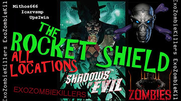 ROCKET SHIELD Shadows of Evil  BO3 - ALL Locations
