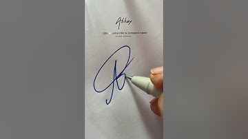 How to sign Abhay ? / stylish signature / signature calligraphy #abhay #signature #shorts #name