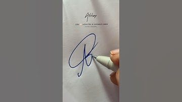 How to sign Abhay ? / stylish signature / signature calligraphy #abhay #signature #shorts #name