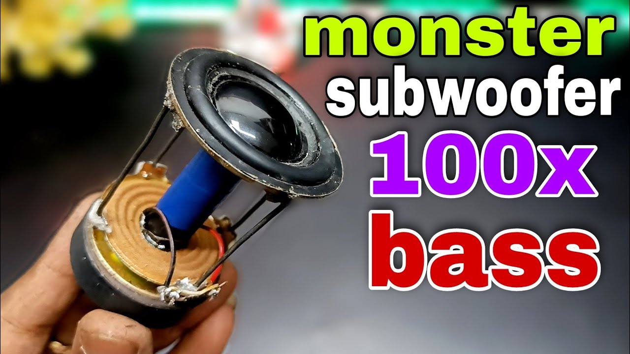 making mini monster subwoofer 😍 ll how to make woofer at home ll how to