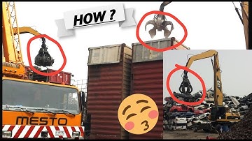 scrap metal loading in the containers I 2020 I स्क्रैप धातु कंटेनर में लोड हो रहा है     I 2020 I