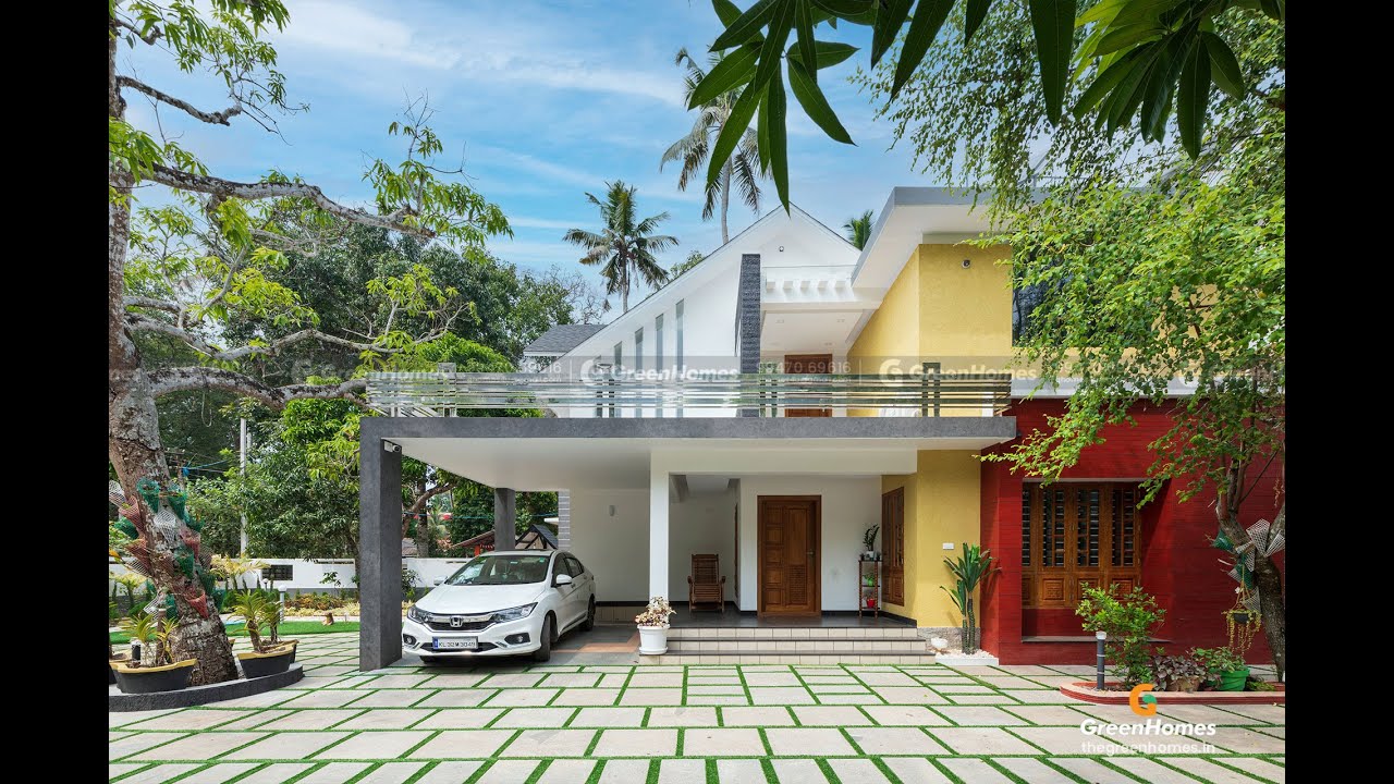 Modern Contemporary 4 Bedroom House at Haripad Alapuzha Green Homes