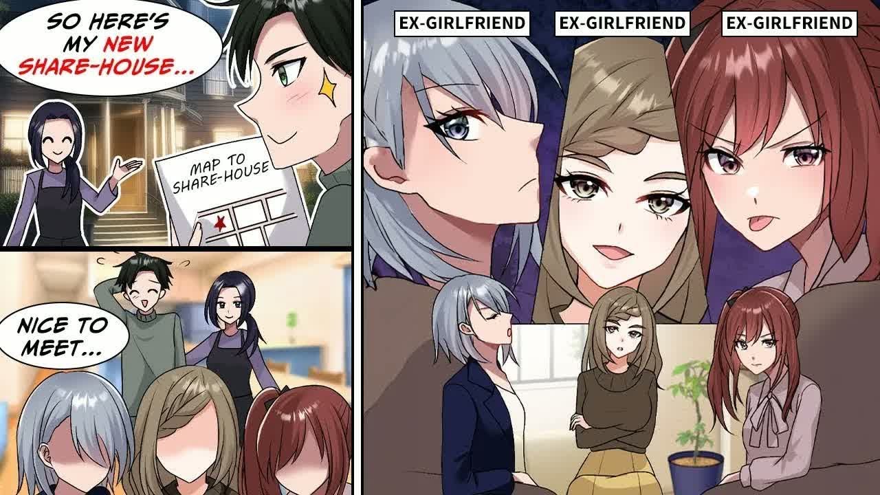[Manga Dub] All three of my roommates are my ex girlfriends...!? [RomCom]