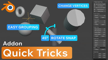 Blender Quick Tricks Addon V1 - Speed up your workflow