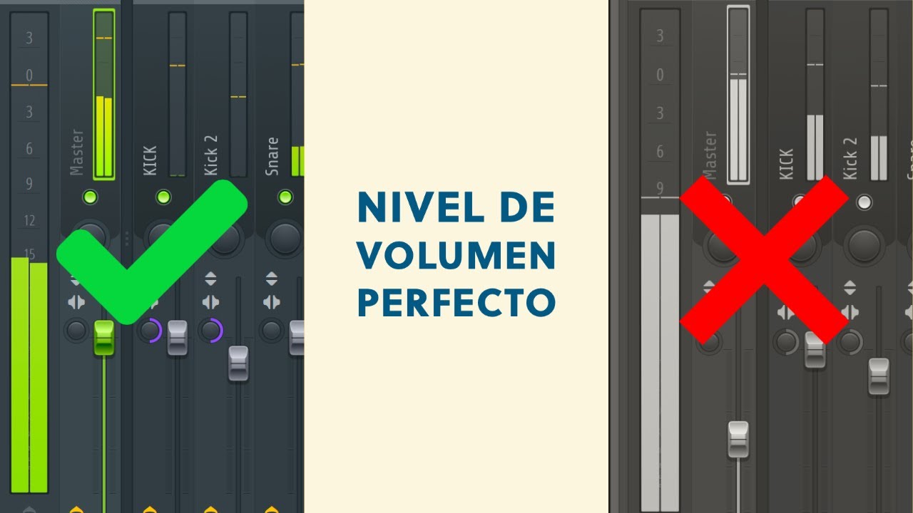 A que volumen debo de poner mis beats?