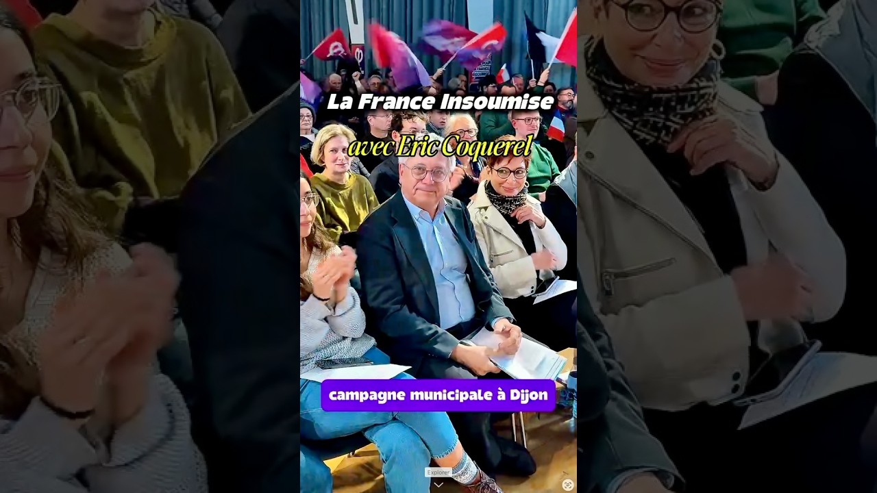 La France Insoumise : Eric Coquerel, à Dijon #FranceInsoumise #DijonPopulaire  #EricCoquerel  #LFI