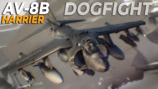 AV-8B Harrier Vs F-18 Hornet Dogfight with Aim-9M | DCS |