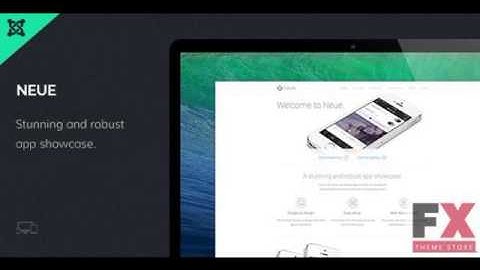 Preview Neue App Landing Page Joomla Template TForest