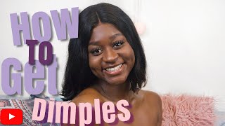 HOW TO GET DIMPLES NATURALLY IN ONE WEEK!!!