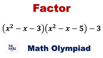 Middle School Math Olympiad Question | How to factor a polynomial? | Mathematical Olympiad
