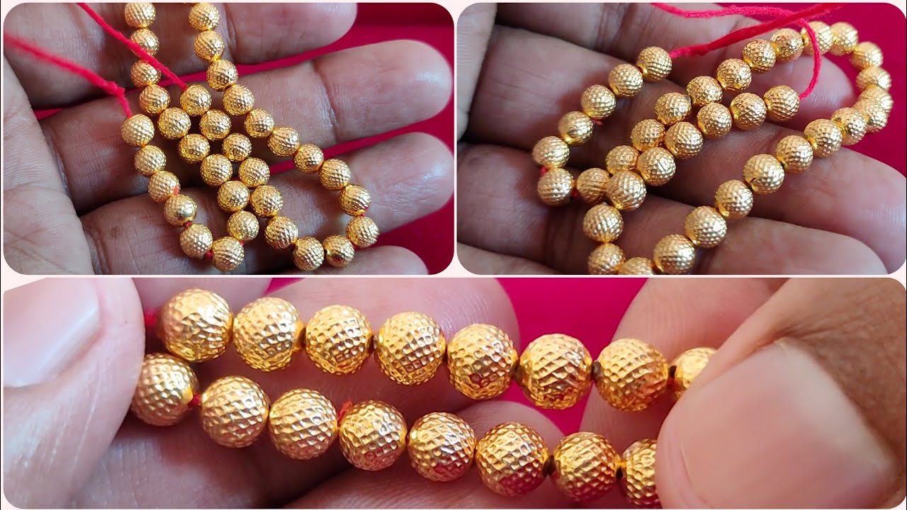 Gold Beads designs with weight and price 2021/light weight gold beads 