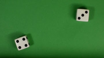 Dice rolling green screen free video