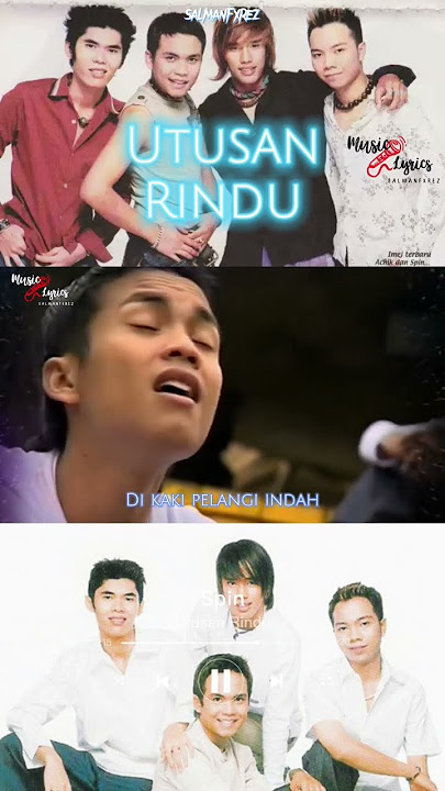 Utusan Rindu - Spin #youtubeshorts #liriklagu #lirikvideo #achikspin #nostalgia #lagulama #spin