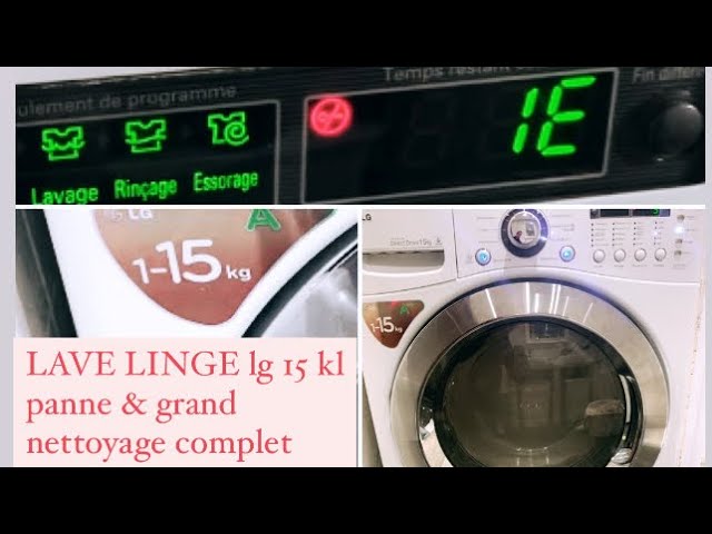 Panne lave-linge : Pourquoi mon lave-linge LG affiche un code