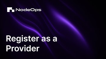 How to Register as a Compute Provider | Powered By NodeOps