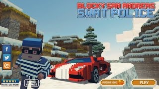 Blocky San Andreas SWAT Police - Android Gameplay HD screenshot 2