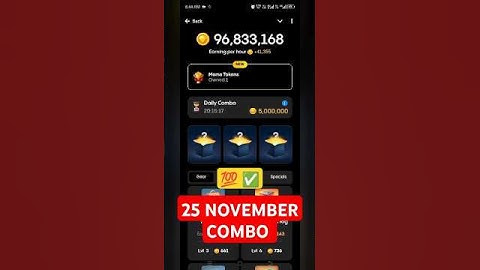 Gemz Daily Combo Today 25 November Daily Combo Today #gemz #combo #airdrop