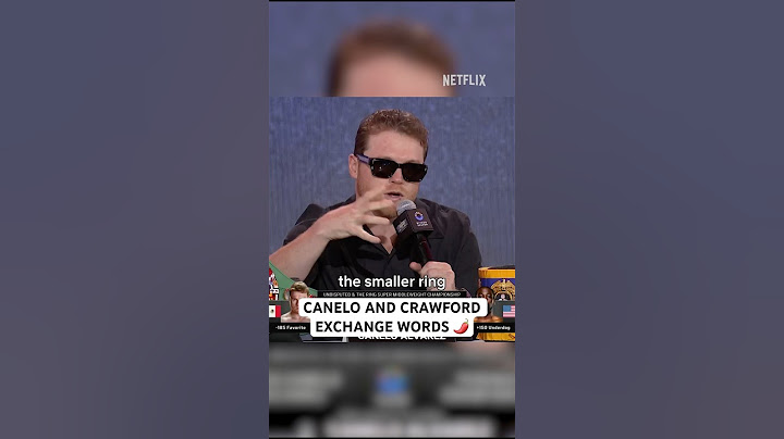 Canelo Alvarez and Terence Crawford exchange words at NYC presser 🔥 #canelocrawford #boxing