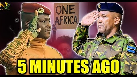 Botswana’s New President Joins Forces with Captain Traoré | Demands African Military Industry