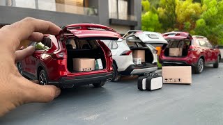 Mini Honda CR-V vs Toyota RAV4 vs Nissan Rogue | 1:18 Scale Small SUVs | Diecast Model Cars