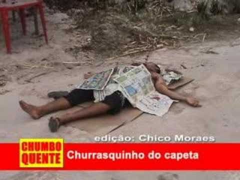 reportagem do programa chumbo quente sobre a morte do galeroso "CulhÃ£o" que fazia o terror no bairro Paraiso dourado na zona norte de manaus e dizia que tinha um pacto com o capeta, mas levou uma espetada de churrasco no peito e foi pro inferno