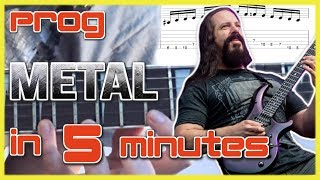 Progressive Metal Guitar Lesson: John Petrucci, Steve Vai, Opeth Style