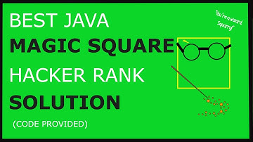 Quick Java Magic Matrix HackerRank Solution