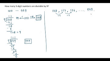 Important: How many 3-digit numbers are divisible by 9 | NCERT | CBSE | GCSE | IGCSE #imptopic 