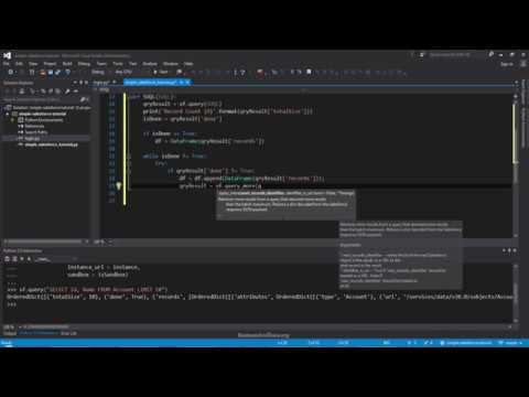 1.1 Query records using Simple-Salesforce query engine in Python | Python Tutorial