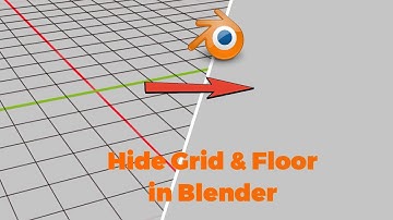 Hide Grid and floor in Blender