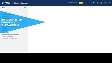 Embedded System Management:  IP Networking:  MiVoice Business