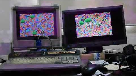 2 screens demo(MSX turboR+V9990)