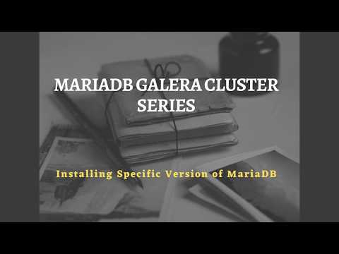 Installing specific version of MariaDB