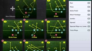iPad V1.5 - Rearrange Plays - Flag Football Playmaker iPad App - Tutorial 8 screenshot 3