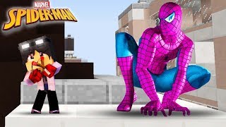 Minecraft: Who's Your Family? - O BEBÊ DA MULHER ARANHA ROSA NO MINECRAFT